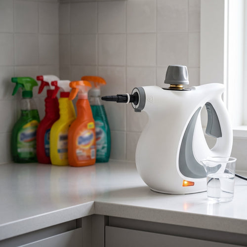 EasyDampf braucht nur Wasser statt mehrerer Reinigungsmittel